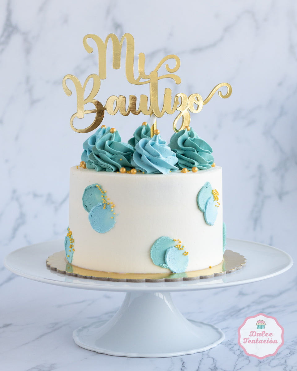 TARTA MI BAUTIZO (DORADO) desde 8/12 porciones – dulcetentacionmalaga, image size:960x1200