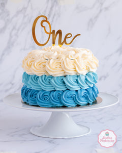 SMASH CAKE AZUL ESPECIAL SESIÓN DE FOTOS